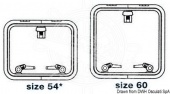 Osculati 19.410.54 - Люк LOW PROFILE низкопрофильный TG 54 