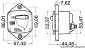 Osculati 02.700.41 - Built-in thermal switch 200 A 