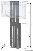 Osculati 48.761.12 - UP- DOWN TV- LIFT 700 мм 12 V 