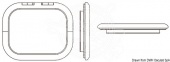 Osculati 19.410.03 - Люк LOW PROFILE низкопрофильный TG 03 