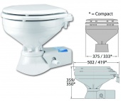 Электрический морской унитаз Jabsco Quite-Flush 37045-370245