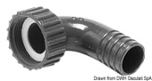 Osculati 50.187.01 - Hose connector straight 20мм 