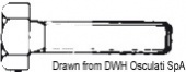 Osculati A2-933-12X045 - Болт полнорезьбовой с шестигранной головкой BULL12X45 UNI 5739 DIN 933 12x45 мм 25 шт (25 шт.)