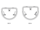 Люки палубные D-образные Lewmar низкопрофильные