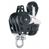 Harken HK2619 Блок трехшкивный двухобушковый со стопором и блоком на пружине Ø40 мм Carbo Ratchet HK2619