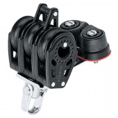 Harken HK347 Блок трехшкивный двухобушковый со стопором Ø29 мм Carbo HK347