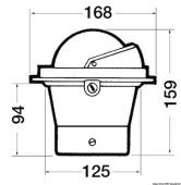 Osculati 25.028.00 - Компас Riviera с картушкой 4" (100 мм) BU1AV, Врезная модель, для высокой скорости, 25 узлов и выше 