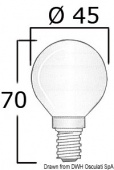 Osculati 14.483.12 - Лампочка E14 12 В 40 Вт 