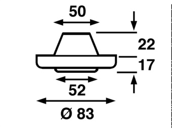 Галогенный светильник BÅTSYSTEM/FRILIGHT Ringo встраиваемый Ø 83 мм