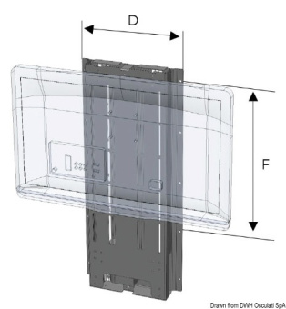 Osculati 48.762.12 - UP- DOWN TV- LIFT 750 мм 12 V 