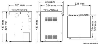 Osculati 50.247.04 - Система подготовки питьевой воды OsmoBoat Ice 80 л/час 