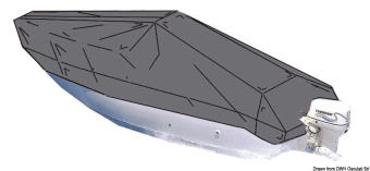 Osculati 46.170.07 - Брезент для открытых катеров с центральной консолью управления 5,3/5,7 м 