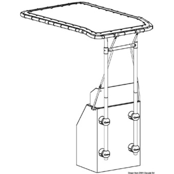 Osculati 48.195.20 - Тент Seagull Top из алюминия 135 х 105 см 