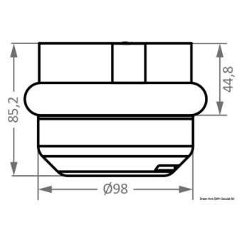 Osculati 11.477.08 - Комбинированный огонь Discovery LED белый / красный / зелёный 12/24 В 4,8 Вт 2 мили 98 x 85,2 мм в чёрном корпусе для судов до 20 м