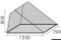 Osculati 19.355.12 - Накомарник для люков наружной установки 700 x 1200 мм