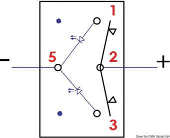 Osculati 14.196.07 - Marina R ON-OFF-ON тумблер 