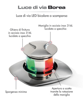 Osculati 11.053.05 - Выдвижной светодиодный навигационный огонь Borea 