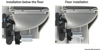 Osculati 50.227.25 - TECMA WC Elegance 2G Короткая Глубокая Чаша 24 В