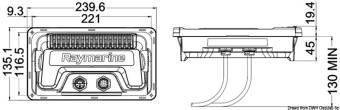 Osculati 29.702.08 - Эхолот RAYMARINE Element S с дисплеем 7" с картами 