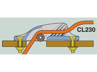 Щелевой стопор Clamcleat CL230AN