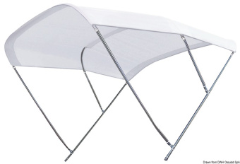 Osculati 46.915.05 - Светозащитный белый съемный тент TESSILMARE Shade Master SS 225/235 см 