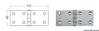 Петли 2,5 мм 45x110 мм (Блистер 2 шт.)