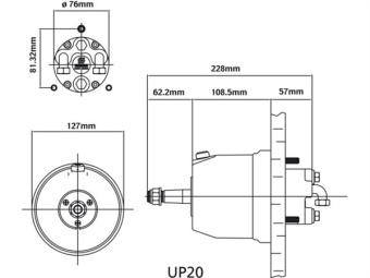 Рулевой насос ULTRAFLEX UP20F