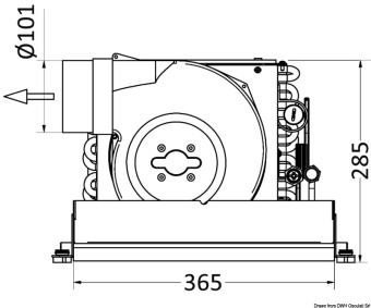 Osculati 50.241.08 - Судовой воздушный кондиционер CLIMMA COMPACT 220 В 2344 Вт/час 