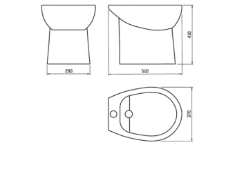 Биде TECMA Standard