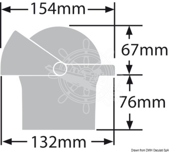 Osculati 25.087.12 - Компас RITCHIE Supersport 4'' 1/2 (114 мм) SS-2000 белый корпус, синяя картушка 